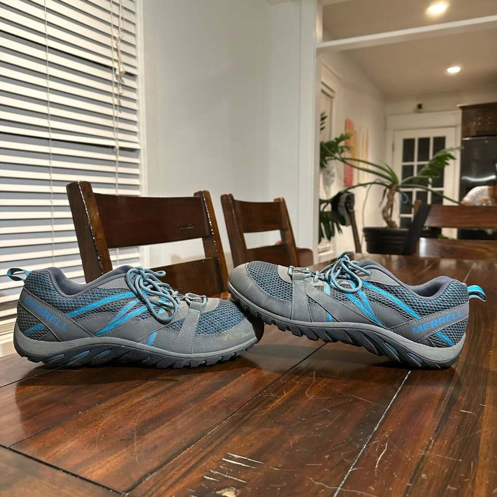 Merrell Riverbed 2 Gray Blue Hiking Shoes Size 13
